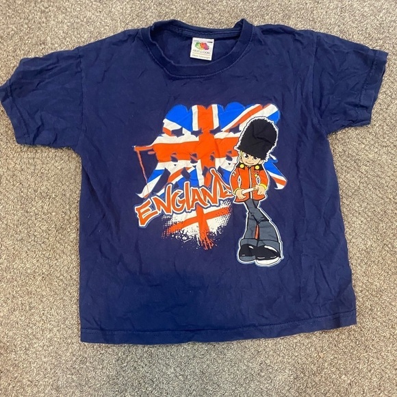 England Fruit of the Loom Kids T-Shirt - Picture 3 of 5